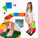 Mata sensoryczna do masażu stóp Dinozaury 10 puzzle + 6 Trójkątów (16 el.) Mata sensoryczna do masażu stóp Dinozaury 10 puzzle + 6 Trójkątów (16 el.)