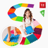 Mata sensoryczna do masażu stóp Dinozaury 12 puzzle + 8 Trójkątów (20 el.) Mata sensoryczna do masażu stóp Dinozaury 12 puzzle + 8 Trójkątów (20 el.)