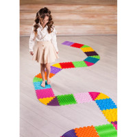 Mata sensoryczna do masażu stóp Ortek Puzzle 18 puzzle + 10 Trójkątów (28 el.)
