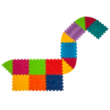 Mata sensoryczna do masażu stóp Dinozaury 9 puzzle + 6 Trójkątów (15 el.) Mata sensoryczna do masażu stóp Dinozaury 9 puzzle + 6 Trójkątów (15 el.)