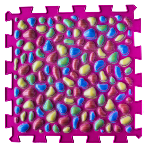 Mata sensoryczna ortopedyczna do masażu stóp "Puzzle Mix" 9 elementów