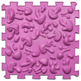 Mata sensoryczna do masażu "Puzzle Mix" Grzyby 1 element