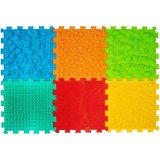 Mata sensoryczna do masażu stóp "Puzzle Mix" 6 elementów 