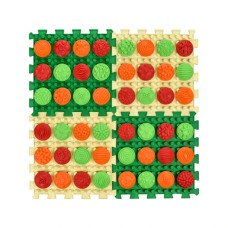 Mata sensoryczna do masażu stóp 4 puzzle + zestaw modułów „Wzory” Mata sensoryczna do masażu stóp 4 puzzle + zestaw modułów „Wzory”