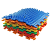 Mata sensoryczna do masażu "Puzzle Mix" Grzyby natura różowy 1 element